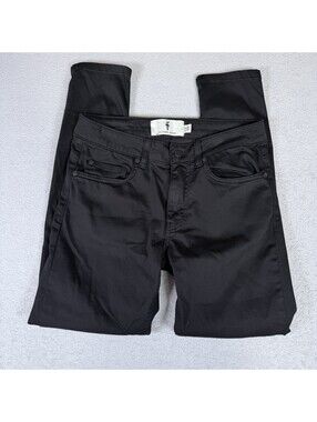 Father Sons Women  Slim Stretch Black Jeans Size 30/28